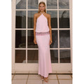 Pink Marcie Halter Maxi