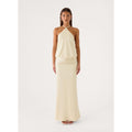 Butter Yellow Marcie Halter Maxi