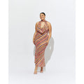 Liquorice Stripe Riley Sash Maxi