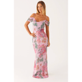 Pink Floral Seline Maxi