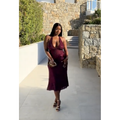 Mahogany Genie Diamante Halter Midi