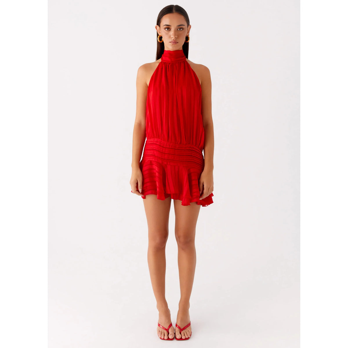 Red Willow Chiffon Mini