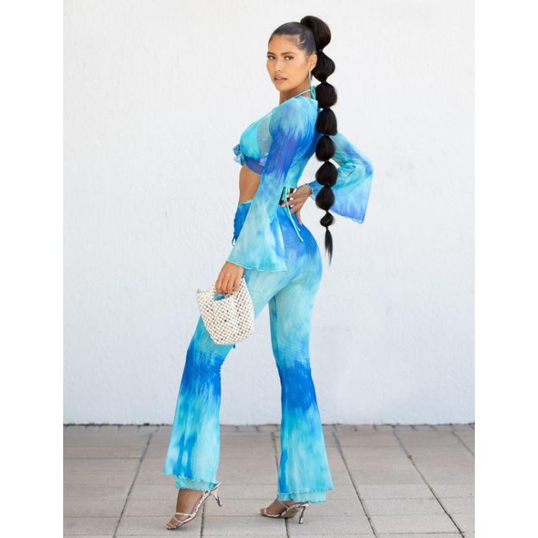 Blue Jordie Pants Set