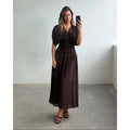 Java Riley Shirred Maxi